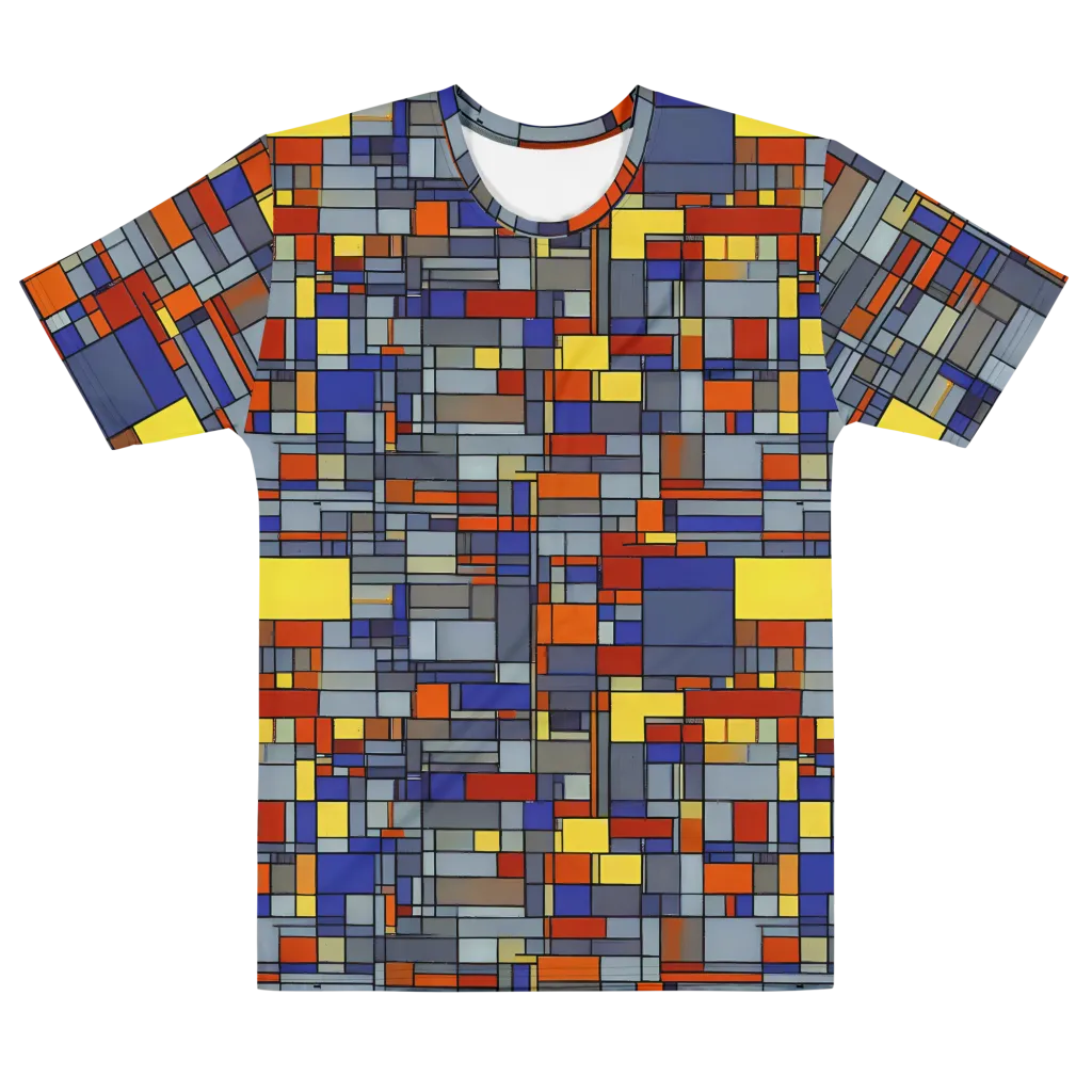 Cobalt City on Men's Cotton Crew Neck T-Shirt — Front