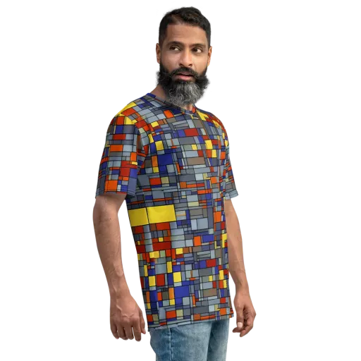 Cobalt City on a Men's Crew Neck T-Shirt