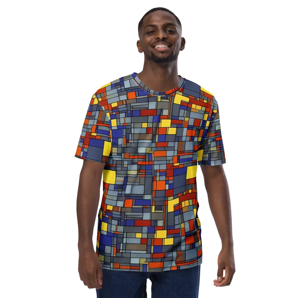 Cobalt City on Men's Crew Neck T-Shirt — Front