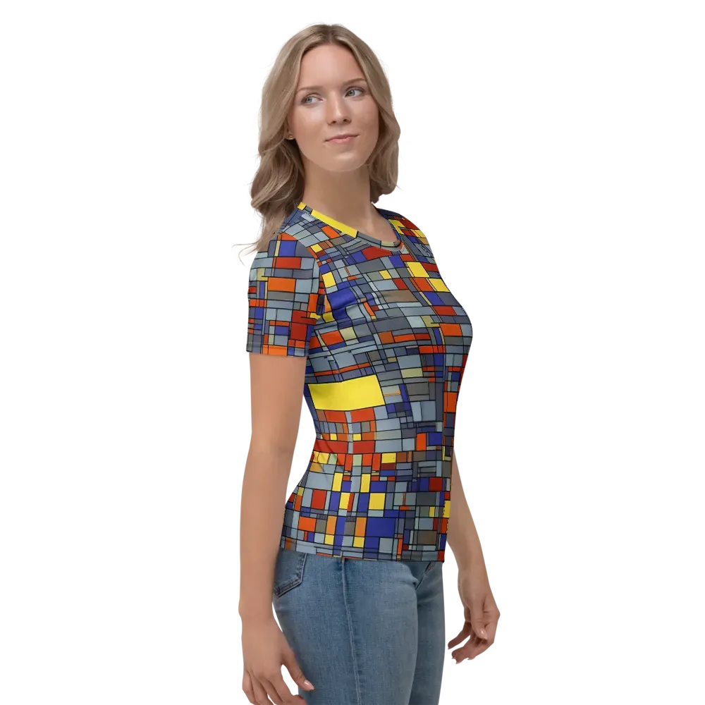 Cobalt City on Women's Crew Neck T-Shirt — Right