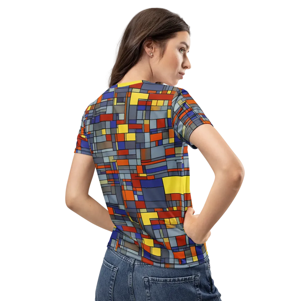 Cobalt City on Women's Crew Neck T-Shirt — Back