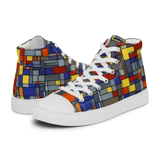 Cobalt City on a Women's High Top Canvas Shoes