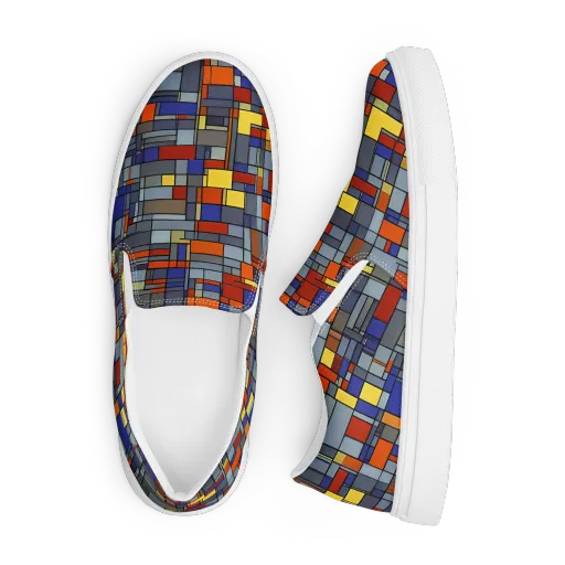 Cobalt City on a Men's Slip-On Canvas Shoes