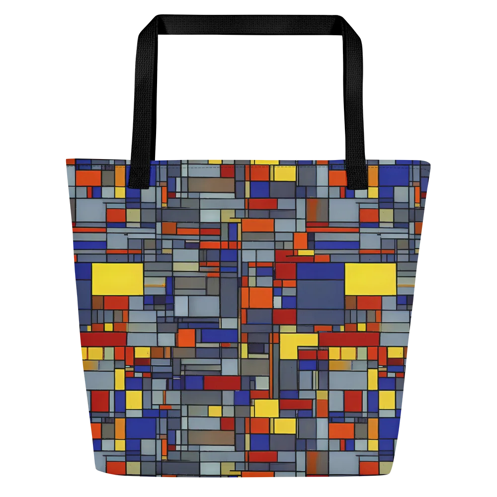 Cobalt City on Large Tote Bag W/ Pocket — Front