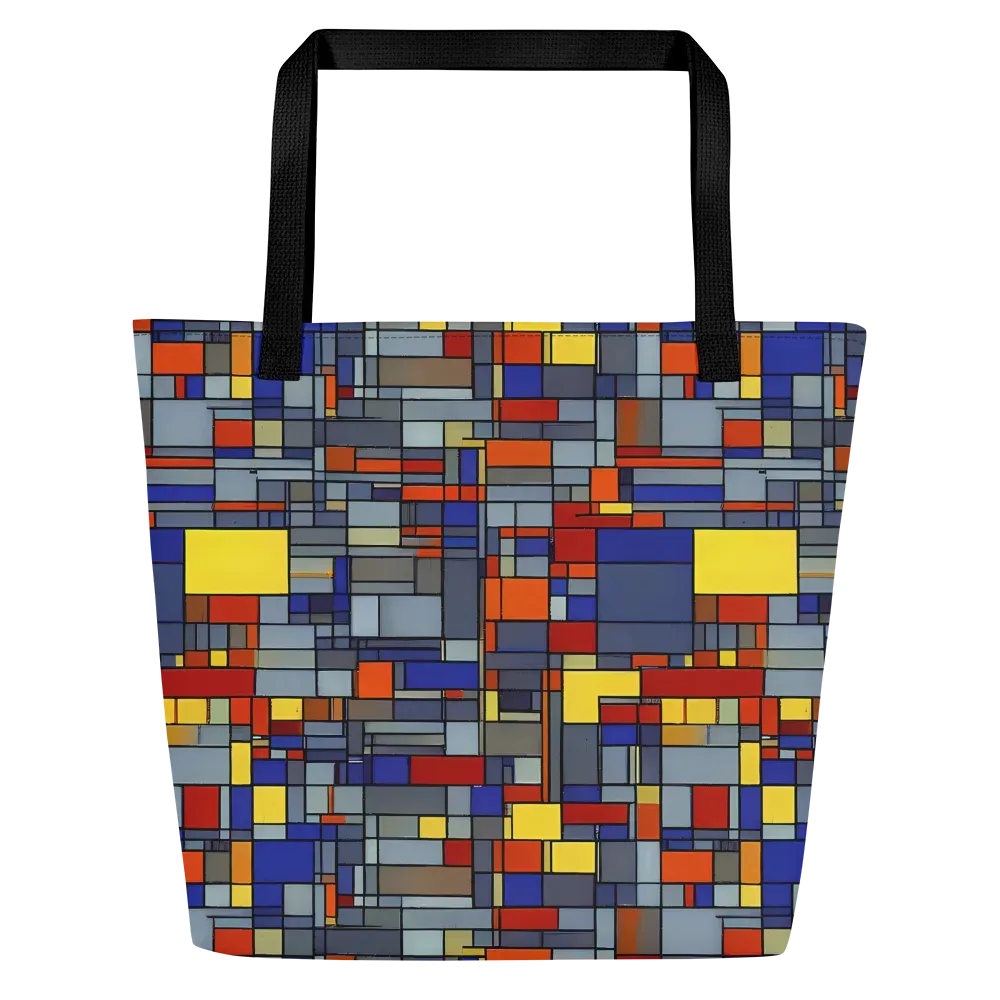 Cobalt City on Large Tote Bag W/ Pocket — Front