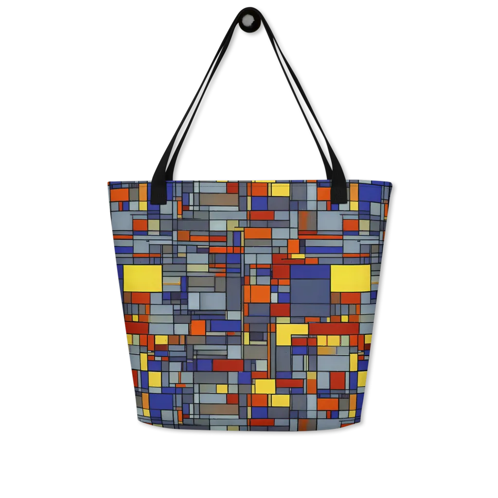Cobalt City on Large Tote Bag W/ Pocket — Front