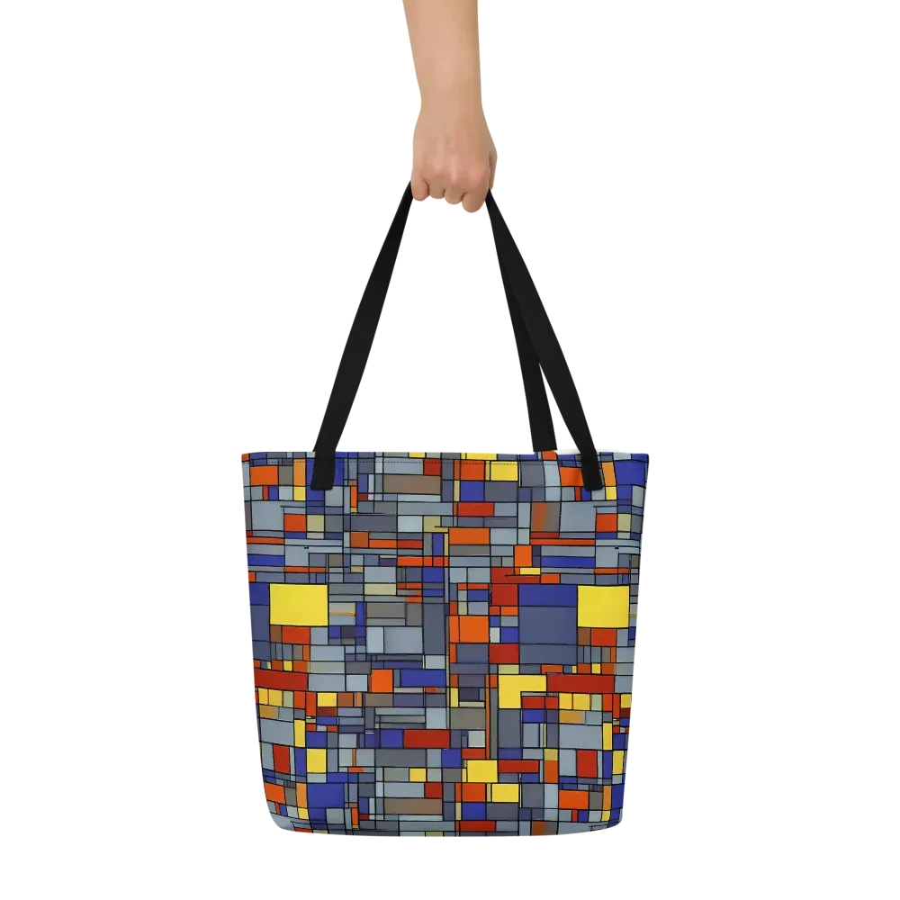 Cobalt City on Large Tote Bag W/ Pocket — Front