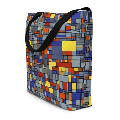 Cobalt City on a Large Tote Bag W/ Pocket