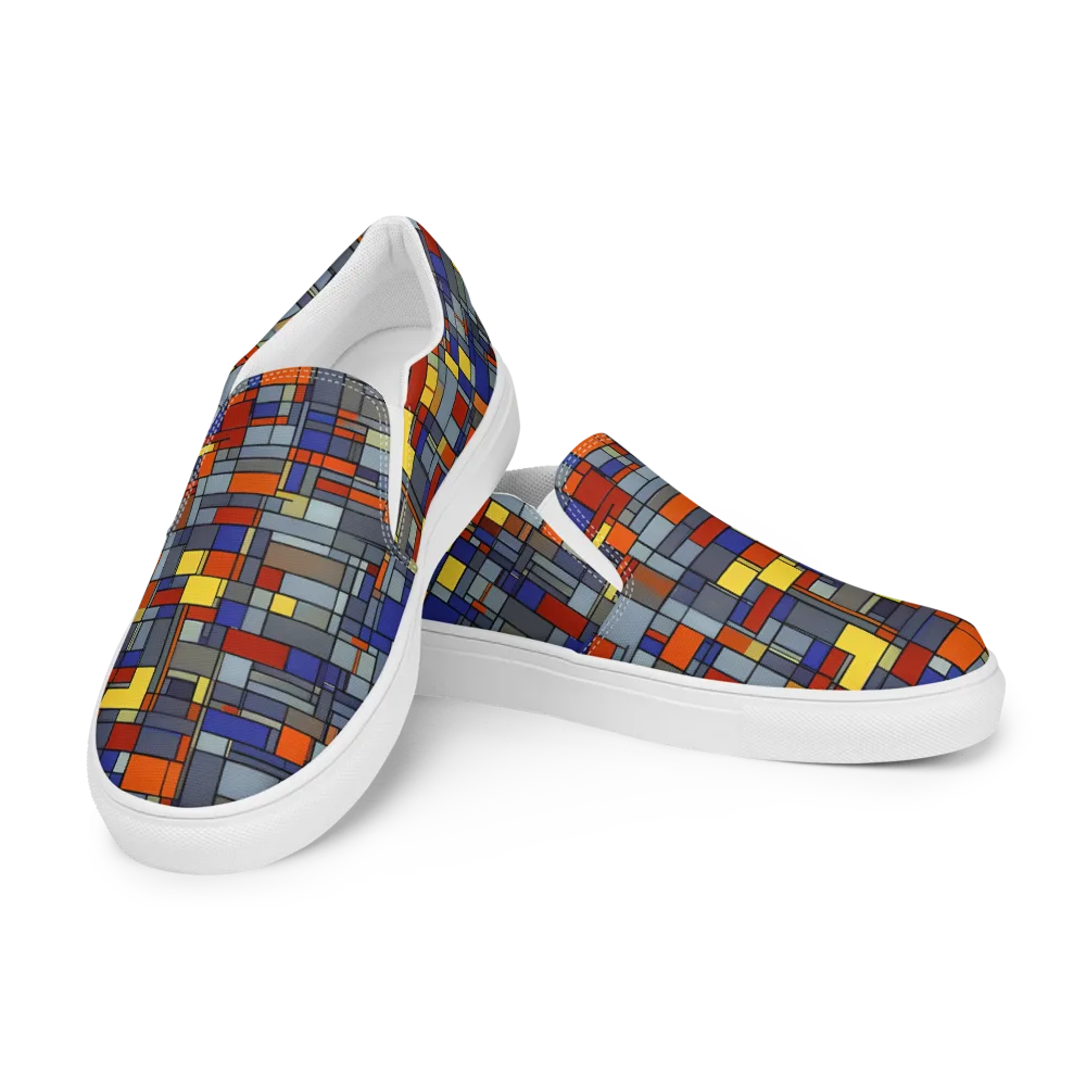 Cobalt City on Women's Slip-On Canvas Shoes — Left Front