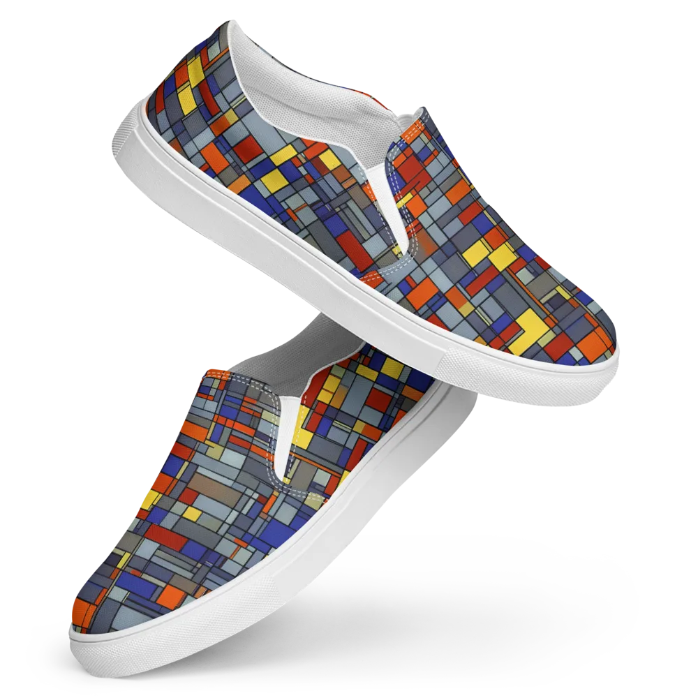 Cobalt City on Women's Slip-On Canvas Shoes — Front