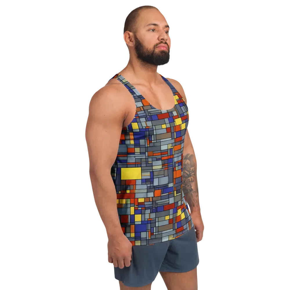 Cobalt City on Men's Tank Top — Right Front