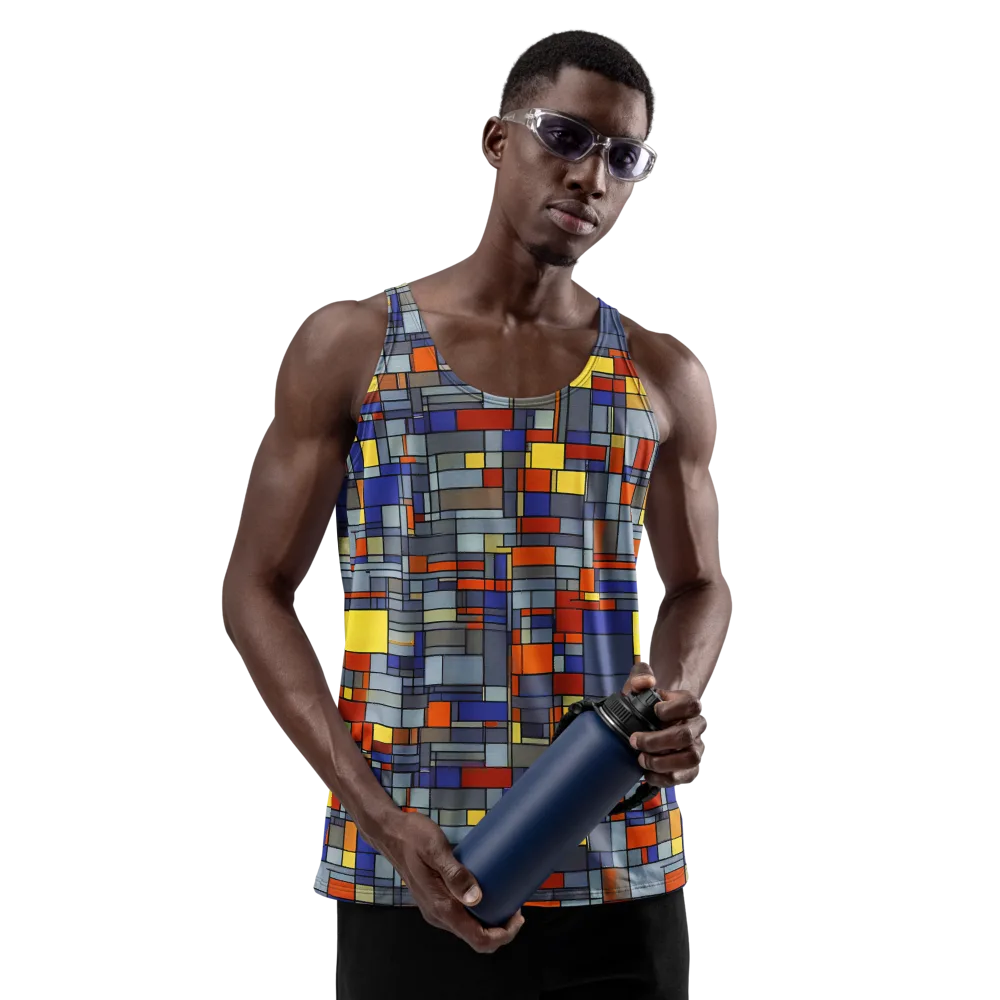 Cobalt City on Men's Tank Top — Front