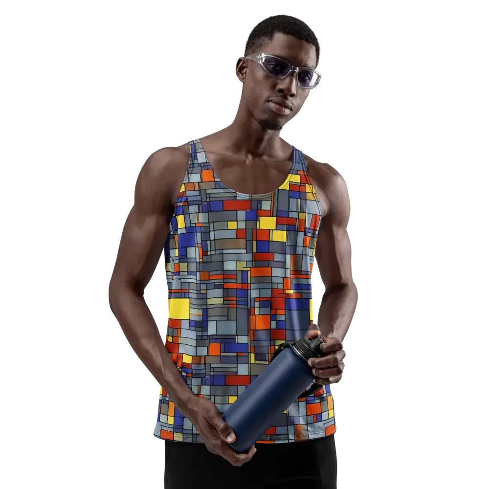 Cobalt City on Men's Tank Top — Front