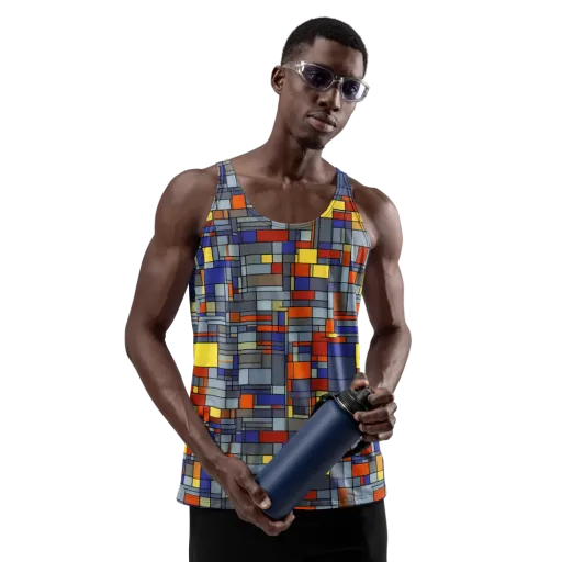 Cobalt City on a Men's Tank Top