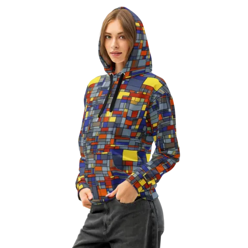 Cobalt City on a Cotton Hoodie