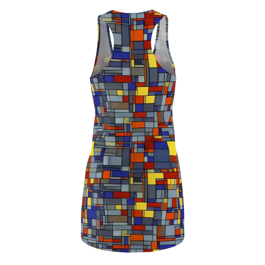 Cobalt City on Racerback Dress — Back