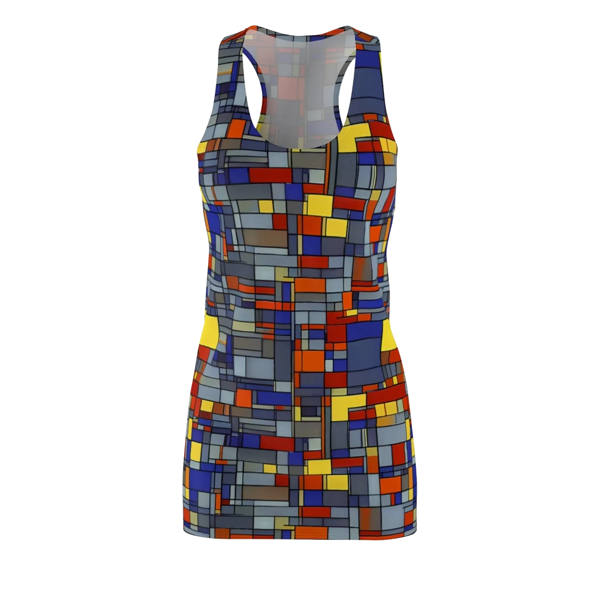 Cobalt City on Racerback Dress — Front