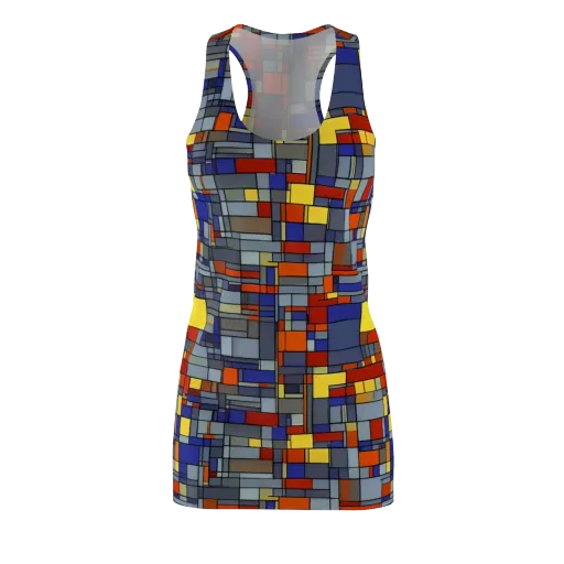 Cobalt City on a Racerback Dress