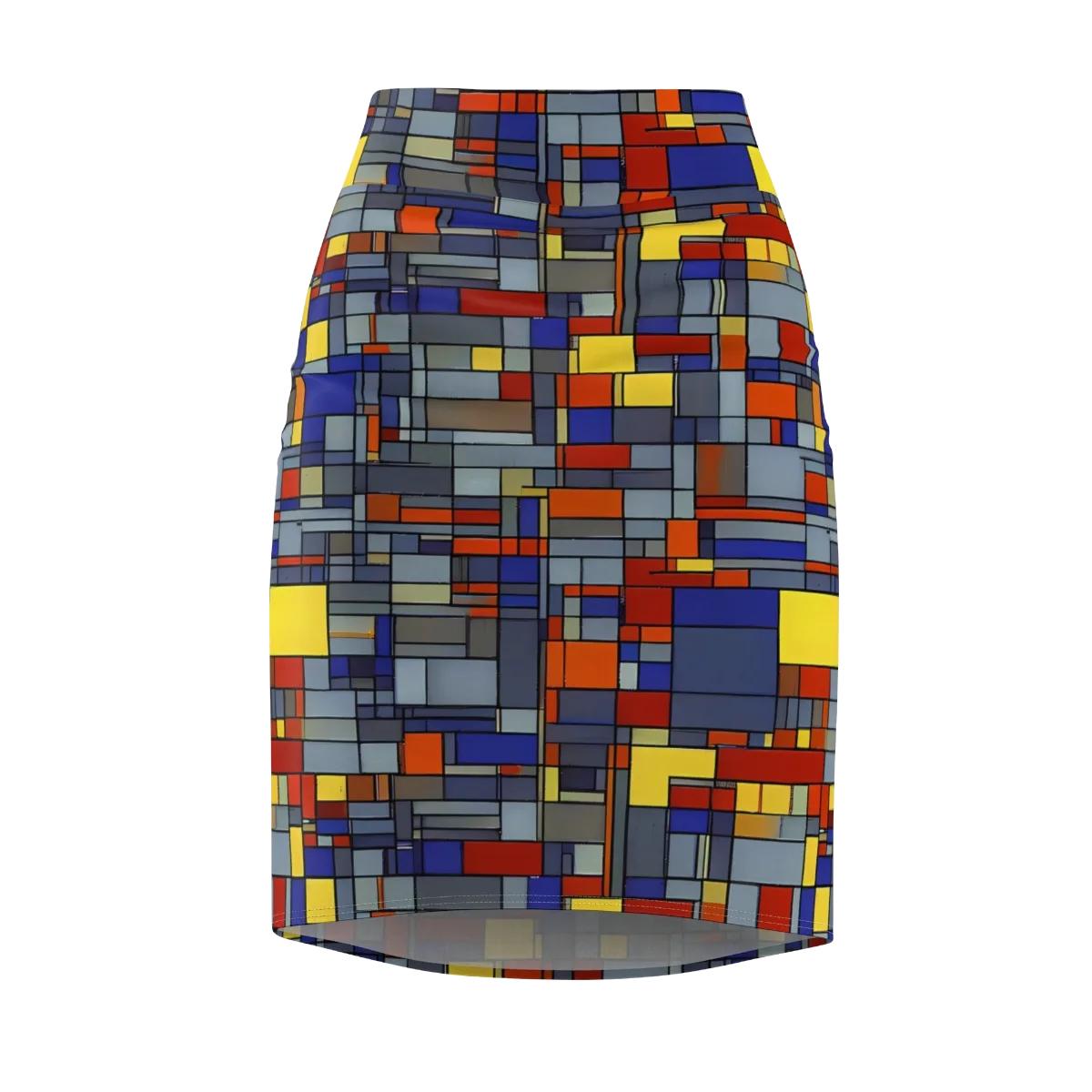 Cobalt City on Pencil Skirt — Front