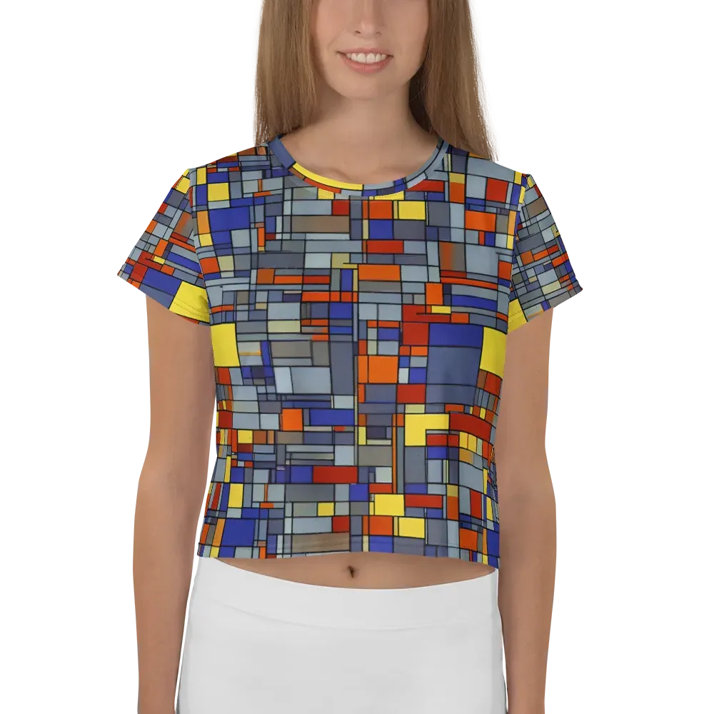 Cobalt City on Crop Tee — Front