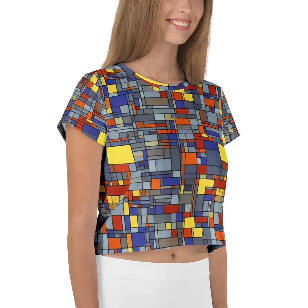 Cobalt City on Crop Tee — Right