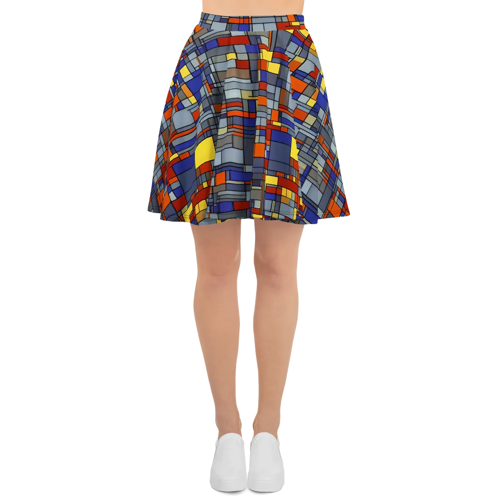 Cobalt City on Skater Skirt — Front