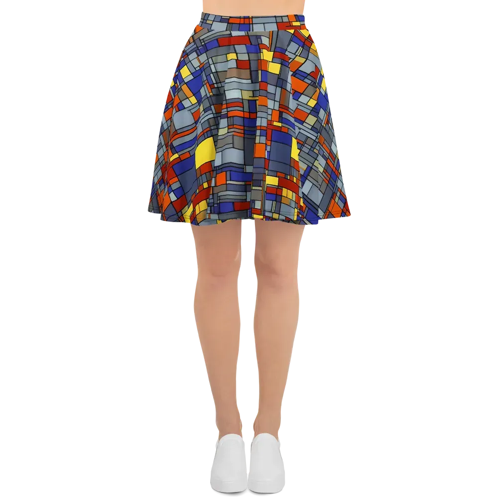 Cobalt City on Skater Skirt — Front