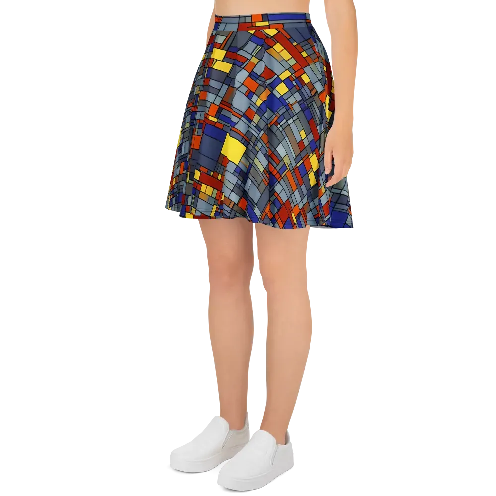 Cobalt City on Skater Skirt — Left