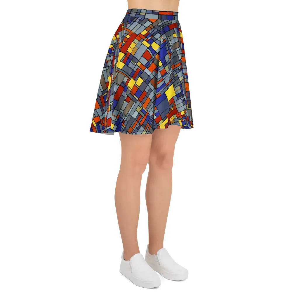 Cobalt City on Skater Skirt — Right