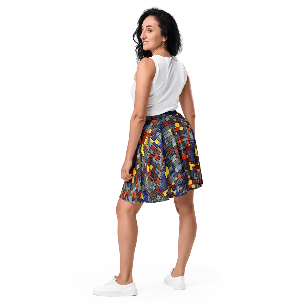 Cobalt City on Skater Skirt — Back