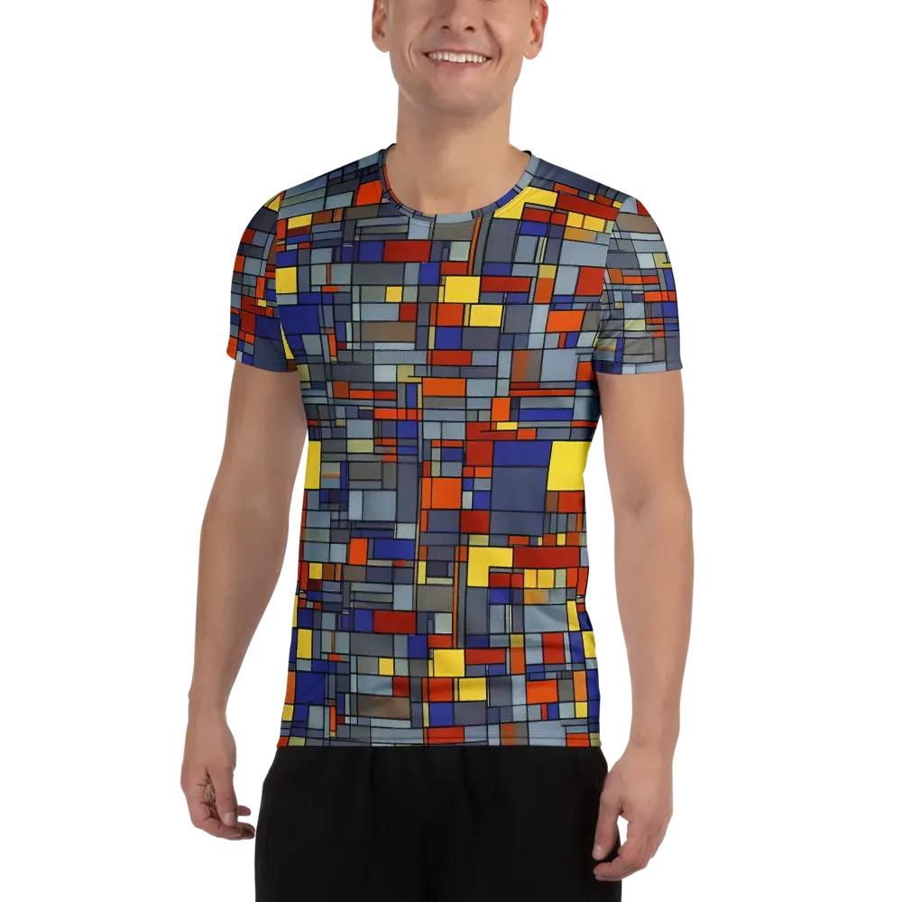 Cobalt City on Men's Athletic T-Shirt — Front
