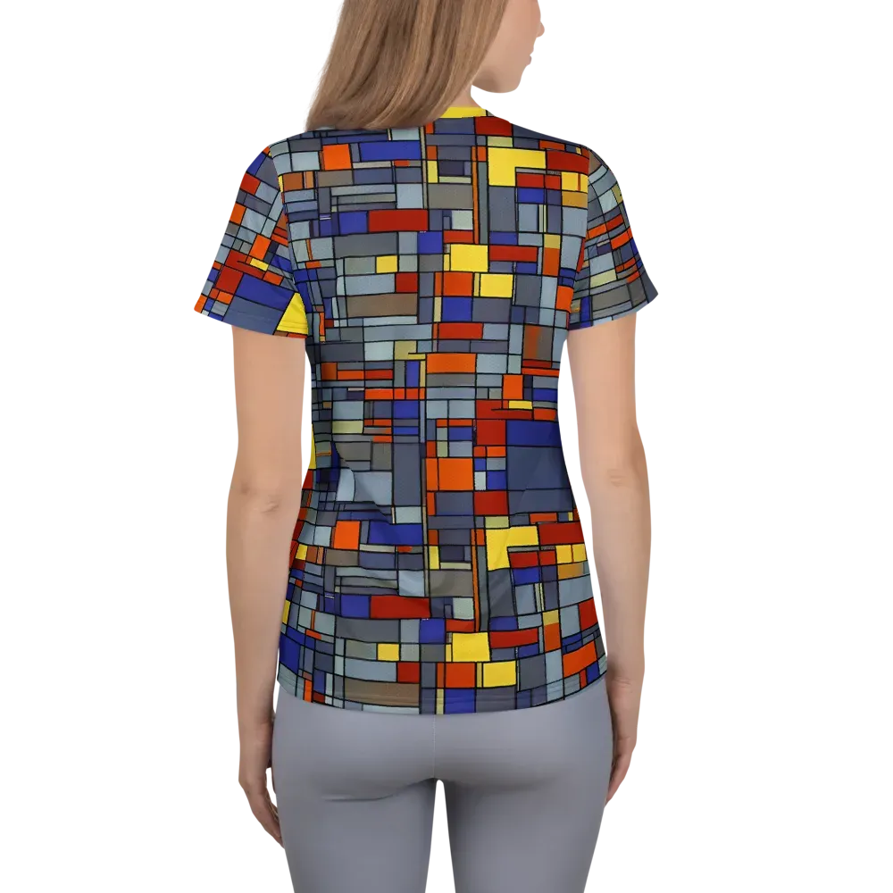Cobalt City on Women's Athletic T-Shirt — Back