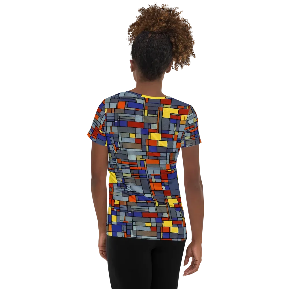 Cobalt City on Women's Athletic T-Shirt — Back