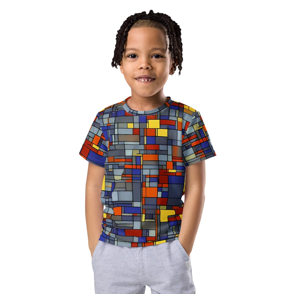 Cobalt City on Kids Crew Neck T-Shirt — Front