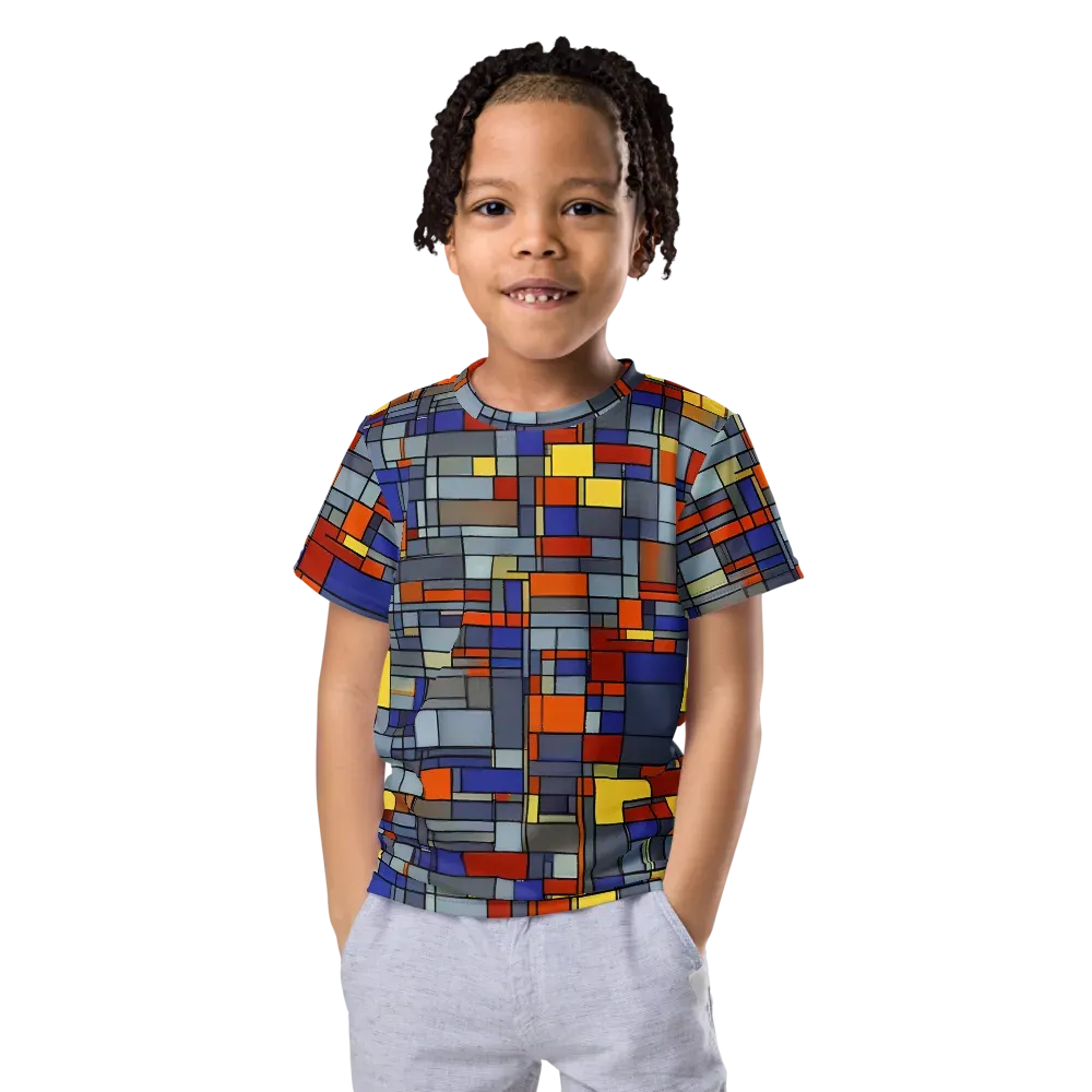 Cobalt City on Kids Crew Neck T-Shirt — Front