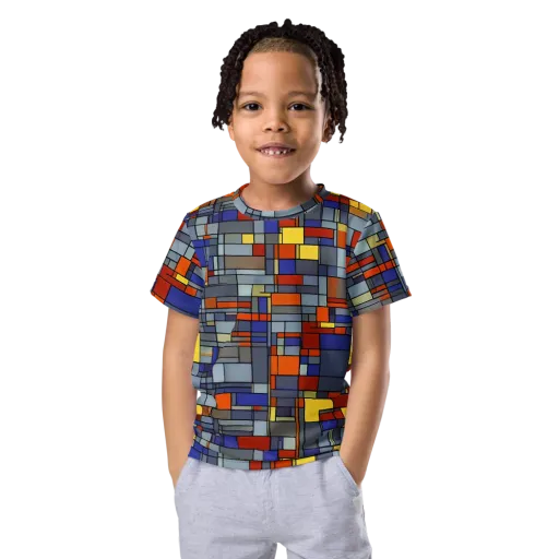 Cobalt City on a Kids Crew Neck T-Shirt