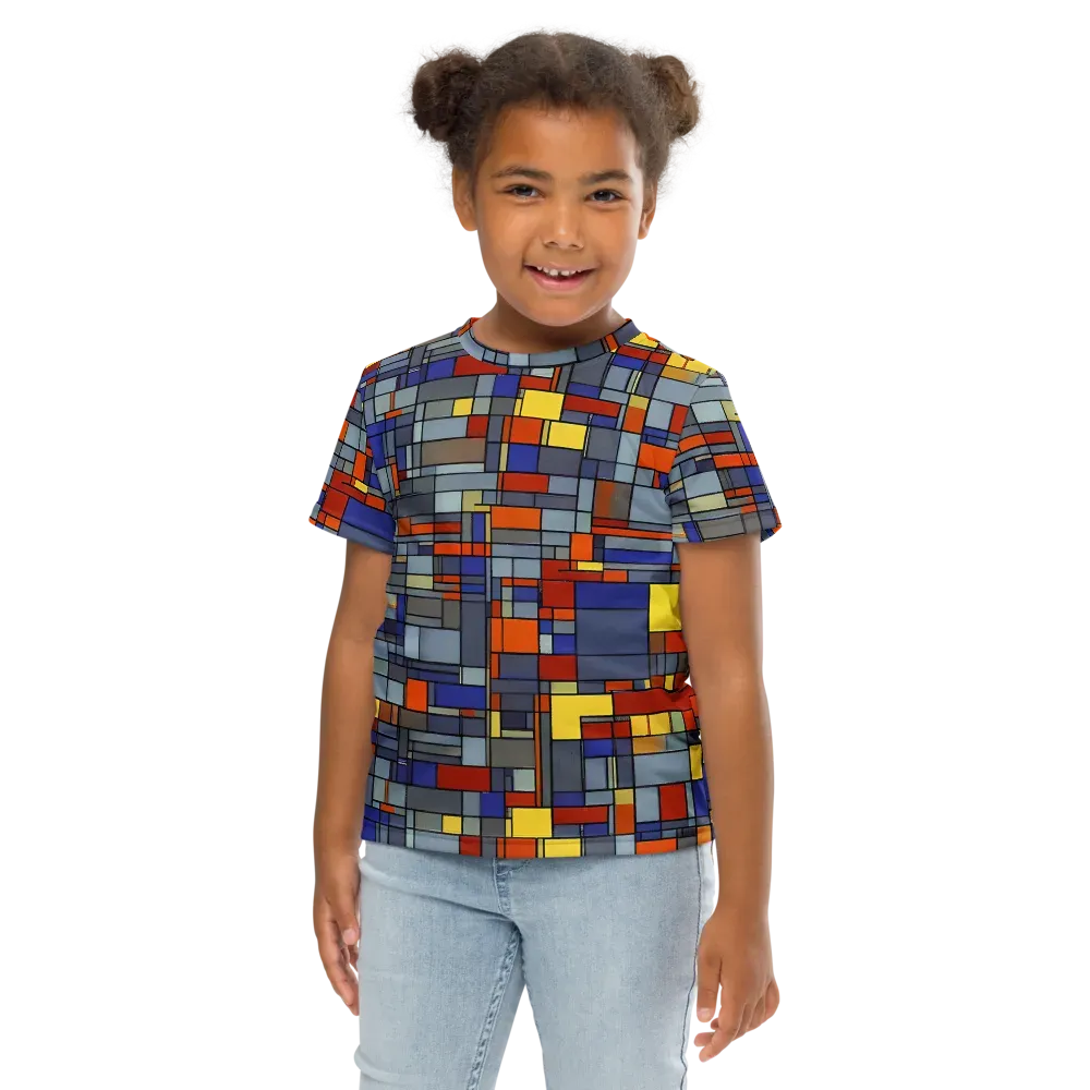 Cobalt City on Kids Crew Neck T-Shirt — Front