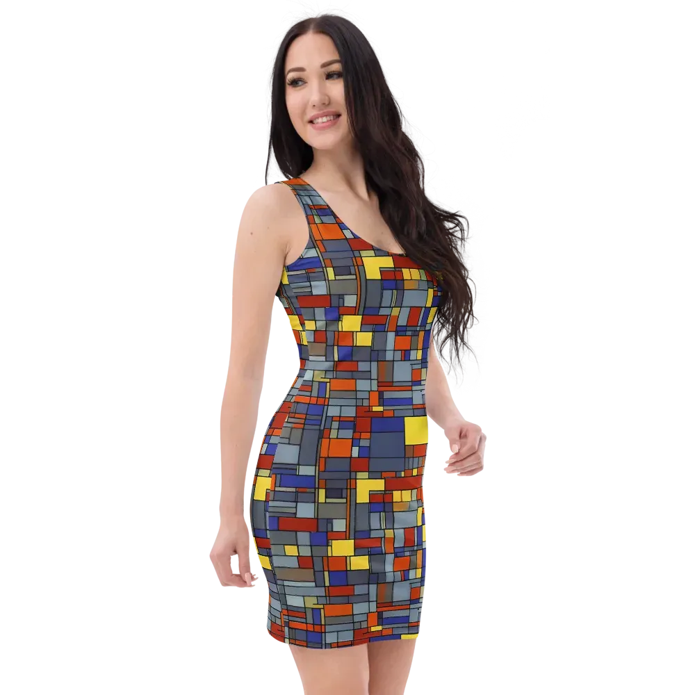 Cobalt City on Bodycon Dress — Right Front