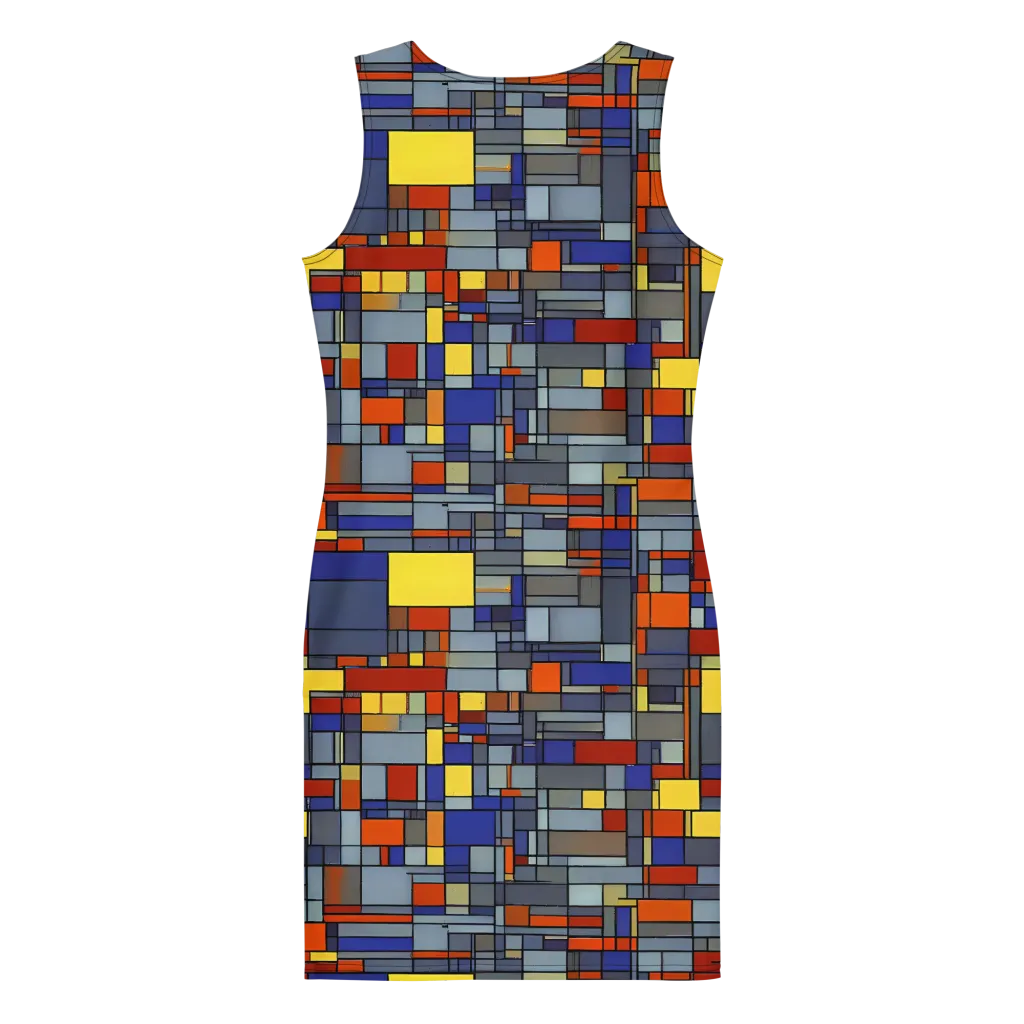 Cobalt City on Bodycon Dress — Back