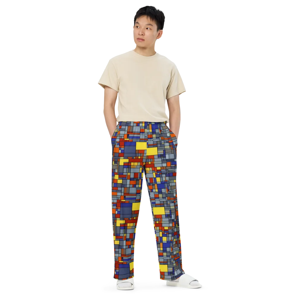 Cobalt City on Wide-Leg Pants — Front