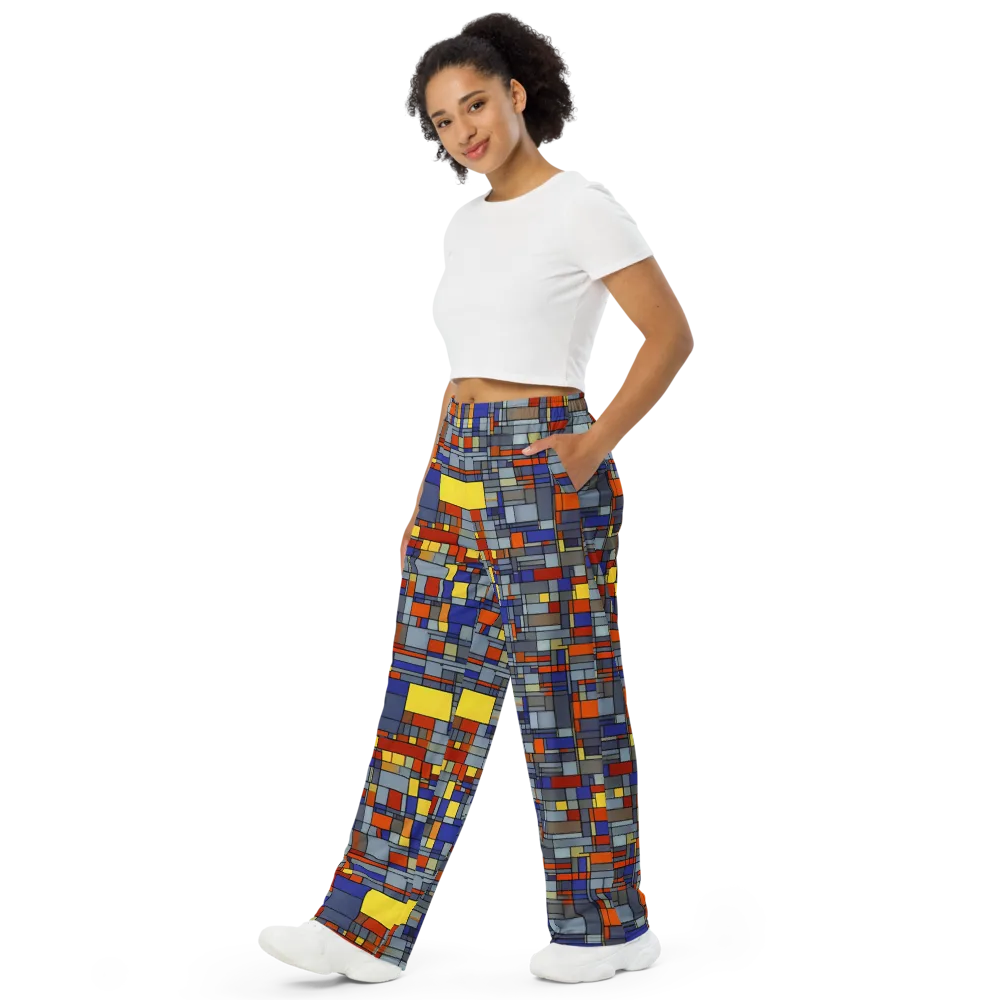 Cobalt City on Wide-Leg Pants — Left Front