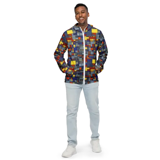 Cobalt City on a Men's Windbreaker