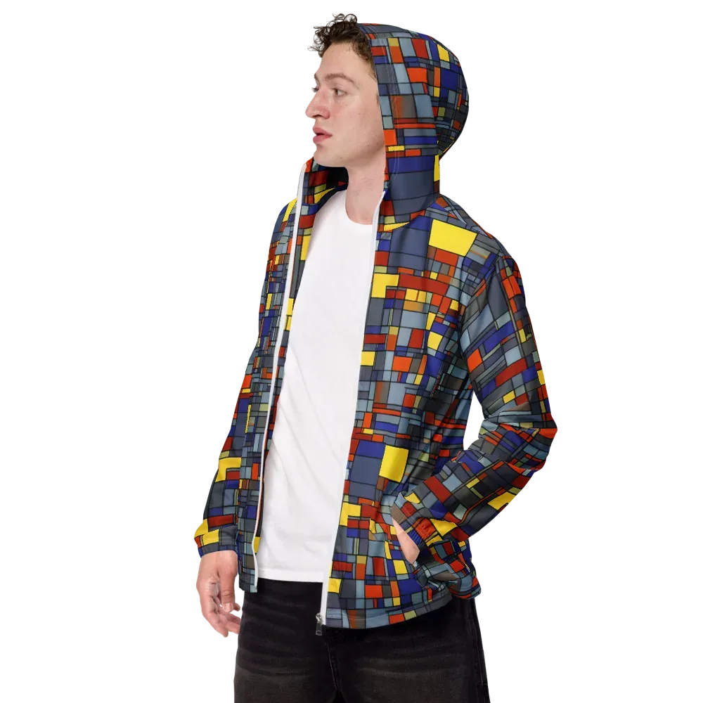 Cobalt City on Men's Windbreaker — Left Front