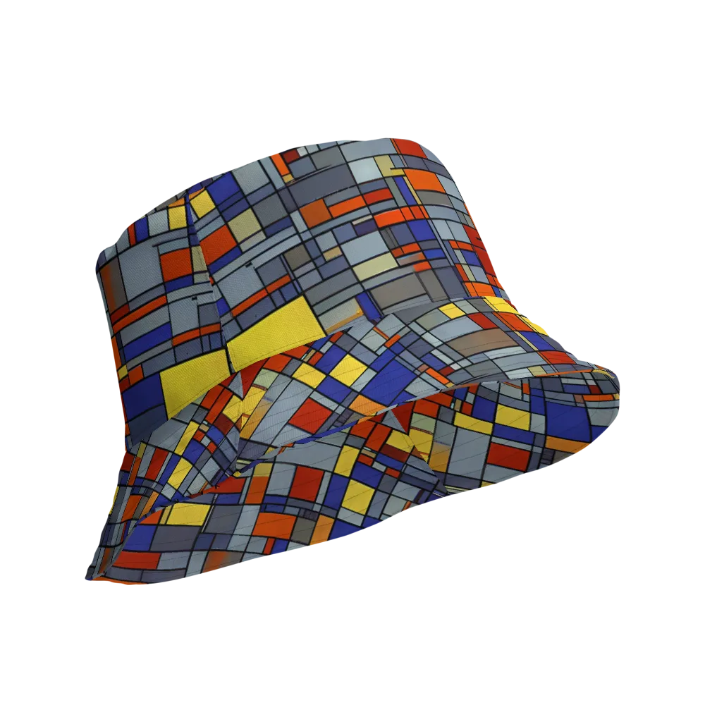 Cobalt City on Reversible Bucket Hat — Product details Outside