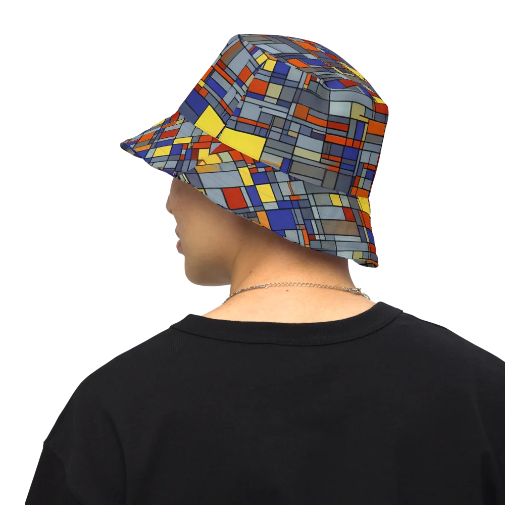 Cobalt City on Reversible Bucket Hat — Back Inside