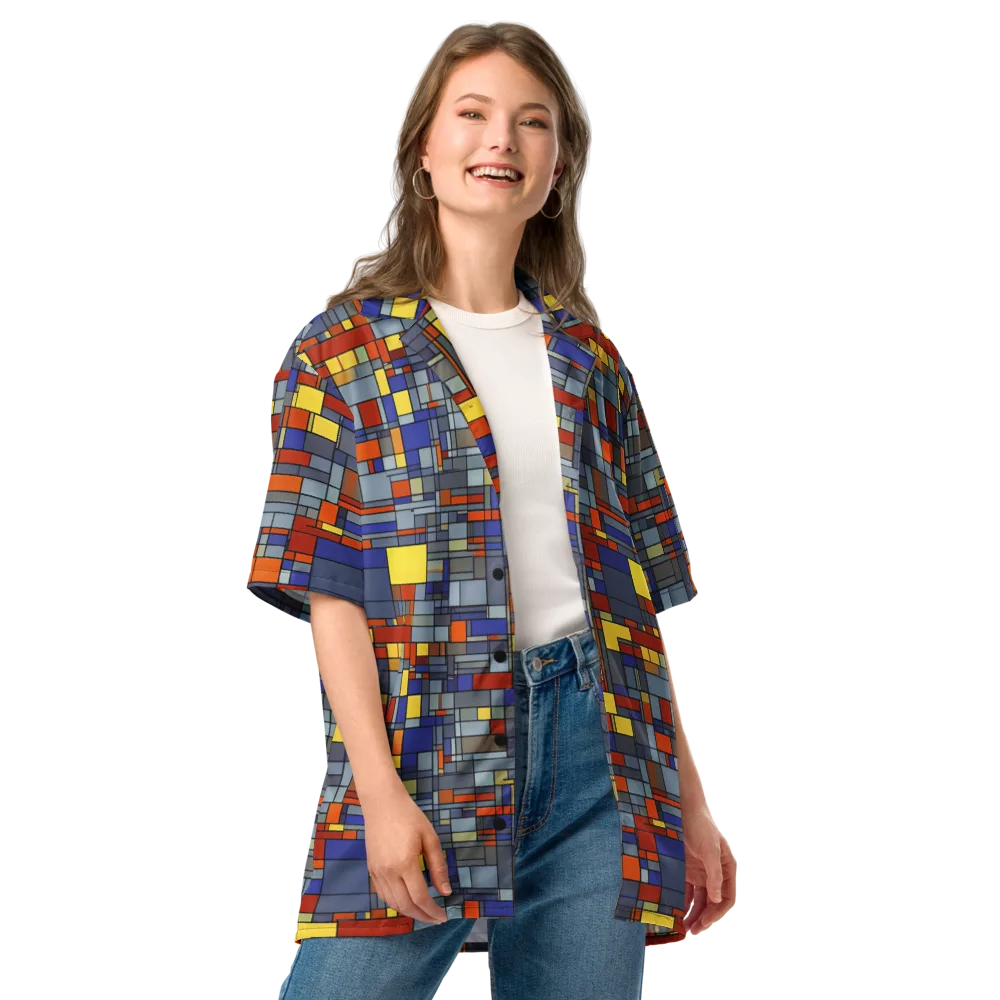 Cobalt City on Button Shirt — Front