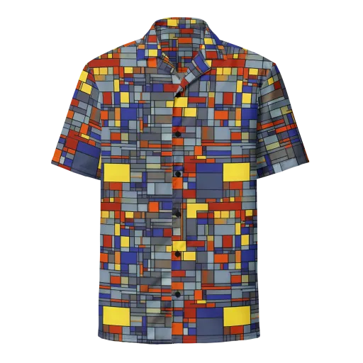 Cobalt City on a Button Shirt
