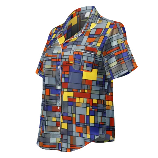 Cobalt City on a Women's Short Sleeve Pajama Top