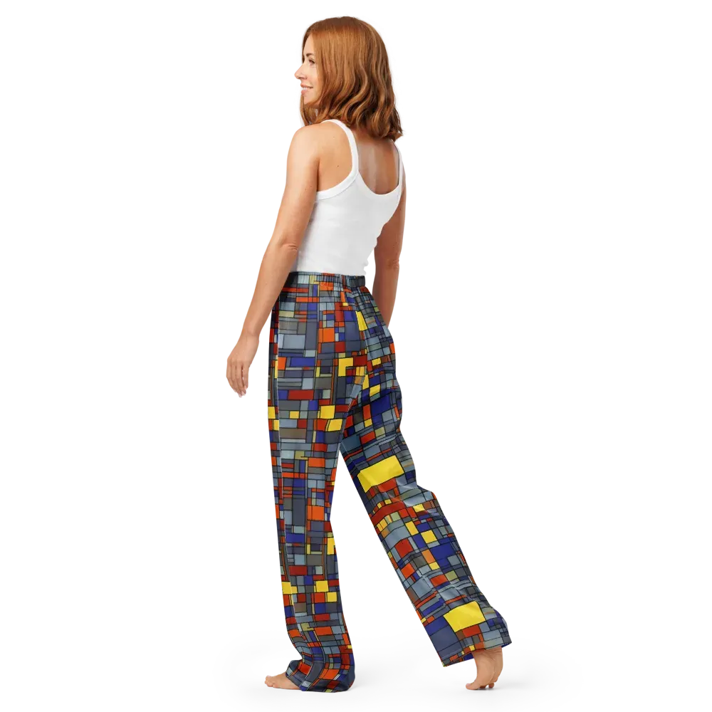 Cobalt City on Women's Pajama Pants — Back