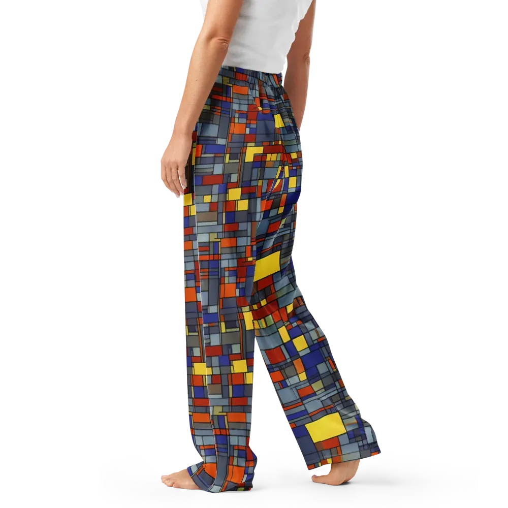 Cobalt City on Women's Pajama Pants — Left